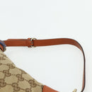 GUCCI GG Canvas Sherry Line Hand Bag Beige Gold 224093 Auth 177439A-8
