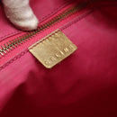CELINE Paris Macadam Canvas Tote Bag Denim Pink Gold Auth 177444A-17