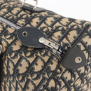 Christian Dior Trotter Canvas Boston Bag Navy Silver Auth 177449-10