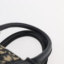 Christian Dior Trotter Canvas Boston Bag Navy Silver Auth 177449-8
