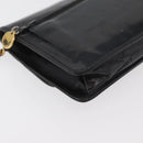 CHANEL COCO Mark Chain Shoulder Bag Patent Leather Black Gold CC Auth 177451A-16