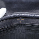 CHANEL COCO Mark Chain Shoulder Bag Patent Leather Black Gold CC Auth 177451A-20
