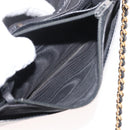 CHANEL COCO Mark Chain Shoulder Bag Patent Leather Black Gold CC Auth 177451A-11