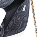 CHANEL COCO Mark Chain Shoulder Bag Patent Leather Black Gold CC Auth 177451A-24