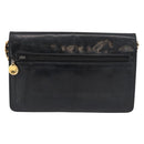 CHANEL COCO Mark Chain Shoulder Bag Patent Leather Black Gold CC Auth 177451A-2