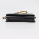 CHANEL COCO Mark Chain Shoulder Bag Patent Leather Black Gold CC Auth 177451A-5