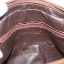 CHANEL Matelasse Chain Shoulder Bag Lamb Skin Brown Gold CC Auth 177452-18