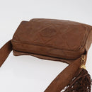 CHANEL Matelasse Chain Shoulder Bag Lamb Skin Brown Gold CC Auth 177452-6