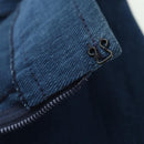 CELINE Skirt Denim Blue Gold Auth 177454V-6
