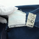 CELINE Skirt Denim Blue Gold Auth 177454V-9