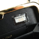 CHANEL Matelasse Chain Shoulder Bag Patent leather Black Gold CC Auth 177455SM-10
