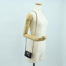 CHANEL Matelasse Chain Shoulder Bag Patent leather Black Gold CC Auth 177455SM-26