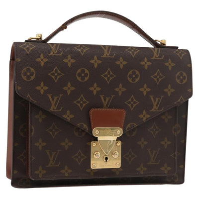 LOUIS VUITTON Monogram Monceau 28 Hand Bag M51185 LV Auth 177459