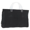 PRADA Hand Bag Nylon Black Silver Auth 177469-1