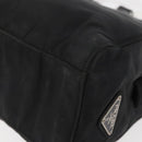 PRADA Hand Bag Nylon Black Silver Auth 177469-13