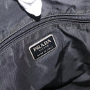 PRADA Hand Bag Nylon Black Silver Auth 177469-15