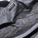 PRADA Hand Bag Nylon Black Silver Auth 177469-16