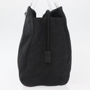 PRADA Hand Bag Nylon Black Silver Auth 177469-4