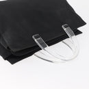 PRADA Hand Bag Nylon Black Silver Auth 177469-6
