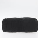 PRADA Hand Bag Nylon Black Silver Auth 177469-9