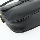 GUCCI Shoulder Bag Leather Black Gold Auth 177470-16