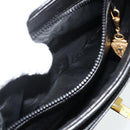 GUCCI Shoulder Bag Leather Black Gold Auth 177470-21
