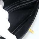 GUCCI Shoulder Bag Leather Black Gold Auth 177470-12