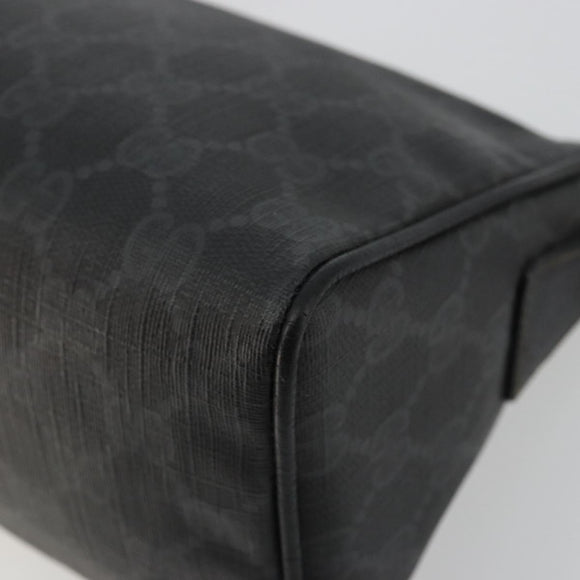 GUCCI GG Supreme Umhängetasche PVC Schwarz Gold 156 02 086 Original 177471