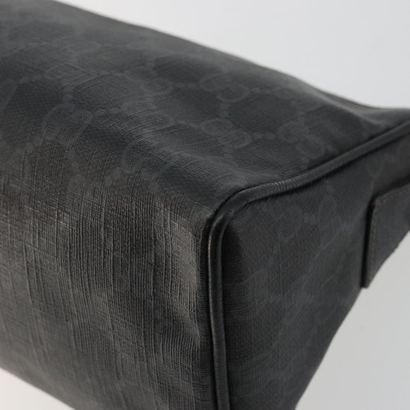 GUCCI GG Supreme Umhängetasche PVC Schwarz Gold 156 02 086 Original 177471
