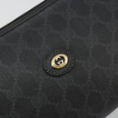 GUCCI GG Supreme Umhängetasche PVC Schwarz Gold 156 02 086 Original 177471-17