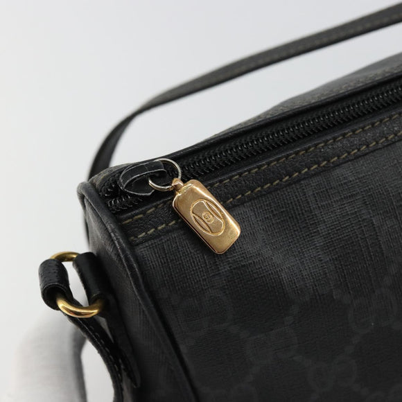 GUCCI GG Supreme Umhängetasche PVC Schwarz Gold 156 02 086 Original 177471