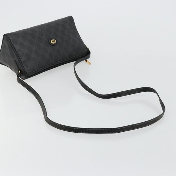 GUCCI GG Supreme Umhängetasche PVC Schwarz Gold 156 02 086 Original 177471
