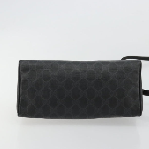 GUCCI GG Supreme Umhängetasche PVC Schwarz Gold 156 02 086 Original 177471