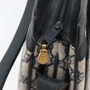 GUCCI GG Supreme Sherry Line Shoulder Bag PVC Navy Gold Auth 177472-16