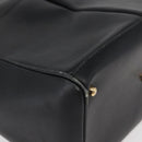 GUCCI Bamboo Hand Bag Leather 2way Black Gold Auth 177474-15