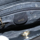 GUCCI Bamboo Hand Bag Leather 2way Black Gold Auth 177474-18