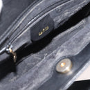 GUCCI Bamboo Hand Bag Leather 2way Black Gold Auth 177474-11