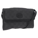 GUCCI GG Canvas Shoulder Bag Black Gold 004 904 0198 Auth 177480-1