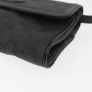 GUCCI GG Canvas Shoulder Bag Black Gold 004 904 0198 Auth 177480-11
