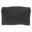 GUCCI GG Canvas Shoulder Bag Black Gold 004 904 0198 Auth 177480-3