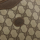 GUCCI GG Supreme Clutch Bag PVC Beige Gold 97 01 038 Auth 177482-13