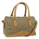 GUCCI GG Canvas Hand Bag 2way Beige Gold 000 2854 0281 Auth 177485-1