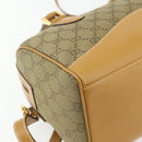 GUCCI GG Canvas Hand Bag 2way Beige Gold 000 2854 0281 Auth 177485-15