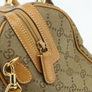 GUCCI GG Canvas Hand Bag 2way Beige Gold 000 2854 0281 Auth 177485-16