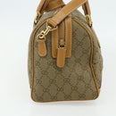 GUCCI GG Canvas Hand Bag 2way Beige Gold 000 2854 0281 Auth 177485-4