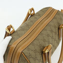 GUCCI GG Canvas Hand Bag 2way Beige Gold 000 2854 0281 Auth 177485-6