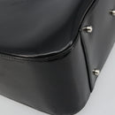 GUCCI Hand Bag Patent leather Black Silver 000 2058 0504 5 Auth 177486-14
