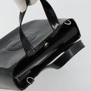 GUCCI Hand Bag Patent leather Black Silver 000 2058 0504 5 Auth 177486-6
