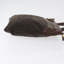 PRADA Schoudertas Canvas Bruin Goud Auth 177488A-3