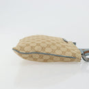 GUCCI GG Canvas Sherry Line Shoulder Bag Beige Silver 146309 Auth 177489A-4